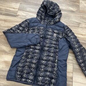 Burton DryRide Lush Snowboard Jacket Womens M Multi Squares Ski/Snowboard Blue
